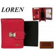 Naiste rahakott N404L CAM PINK, LOREN, Nahast rahakotid